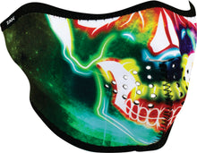 Load image into Gallery viewer, 1/2 Face Mask Electric Skull