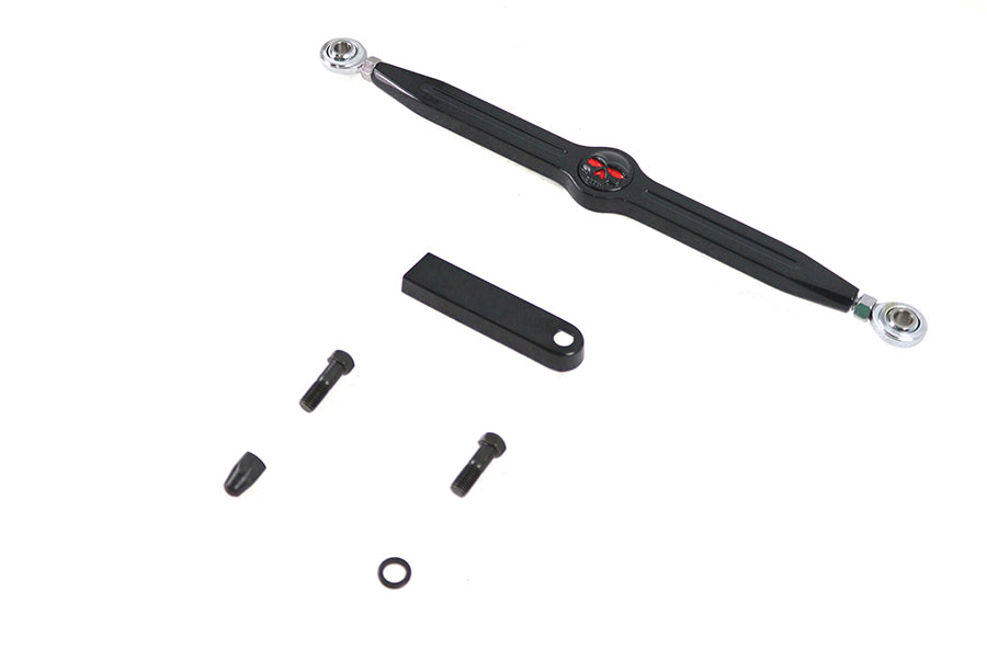 12 inch Skull Shift Rod Kit Black