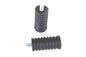 Rubber Shifter Footpeg Set Black