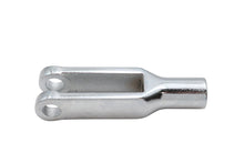Load image into Gallery viewer, Forked Chrome Rod End Clevis
