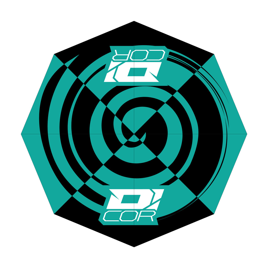 D'cor Umbrella Teal/Black