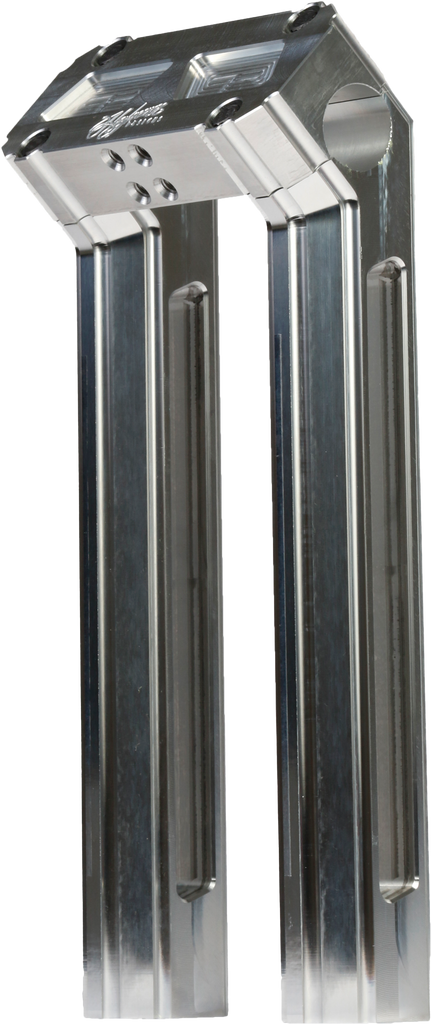H/D Billet Risers 10" Raw Kickback