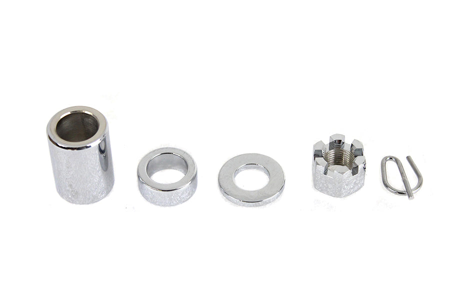 Chrome Rear Axle Nut Kit