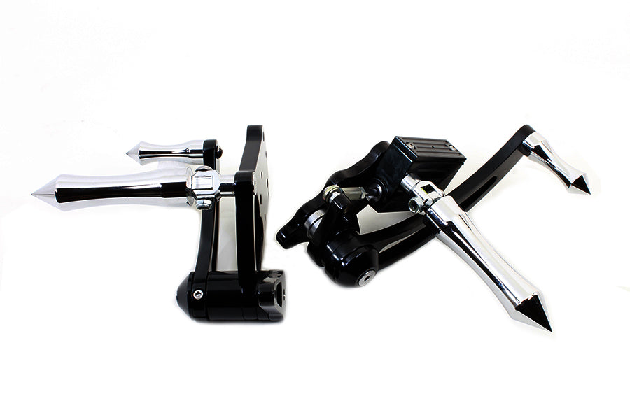 Black Billet Extended Forward Control Set