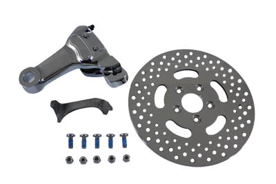 Chrome Rear 4 Piston Caliper and 11-1/2 inch Disc Kit