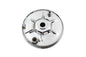 Rear Mechanical Brake Backing Plate Kit Chrome