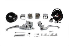Load image into Gallery viewer, Smooth Contour Handlebar Control Kit Chrome