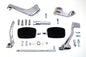 Chrome 3 inch Extension Mid Control Kit with Mini Footboards