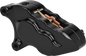 4 Piston Front Caliper L/H Black W/ 11.8