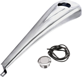BAGGERNATION dresser dash kit for 6-gallon tank in raw finish on a Harley Flathead motorcycle body, part number 2256.