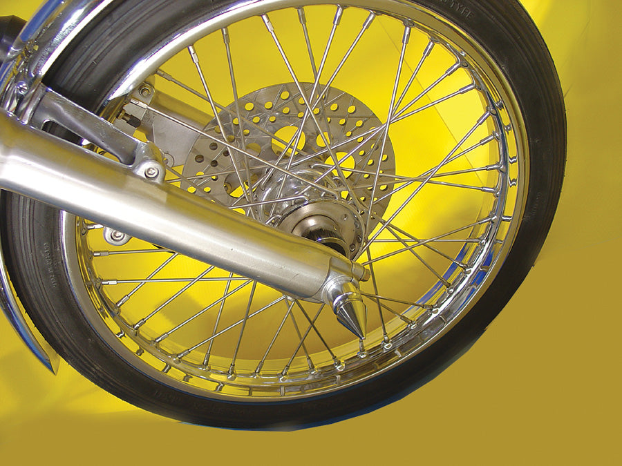 Chrome Front Axle Cover Set Pike Style