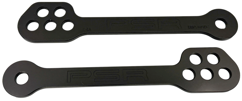 Lowering Link Stk/1.5" 3.5" Drop Black Kaw