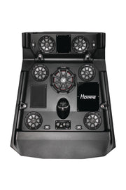 HOPPE stereo top 6 speakers with subwoofer for RZR 900 and 1000 XP side-by-side off-road vehicles