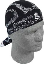 Load image into Gallery viewer, Flydanna Skull Paisley Black