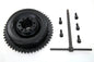 Rear Mechanical Brake Drum Black with Sprocket