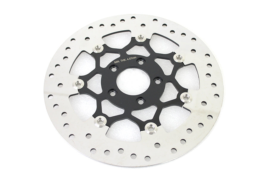 Floating Stainless Steel, Black & Polished 11.8 inch Front B