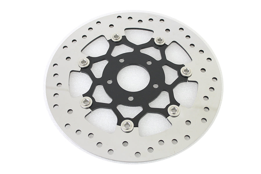 Floating Stainless Steel, Black & Polished 11.8 inch Front B