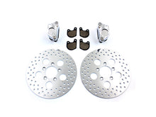 Load image into Gallery viewer, Front Dual Disc Caliper and 10 inch Disc Kit Chrome