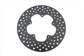 EDART 11.5-inch drilled front brake disc with clover leaf style, featuring vented design for enhanced cooling and brake performance.