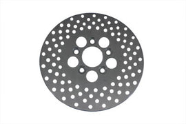 Edart 10-inch drilled brake disc for front or rear use, showcasing the vented and drilled design for improved braking performance.