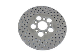 Duro 10-inch drilled brake disc for front or rear brake system, featuring ventilated design and precision drilling for improved cooling.