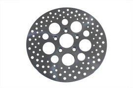 Edart 11.5-inch drilled rear brake disc showing drilled holes and metallic finish, designed for vehicle brake systems.