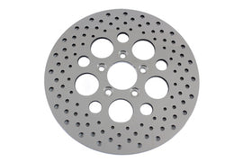 Duro 11-1/2 inch drilled rear brake disc showcasing a durable steel brake rotor with drilled venting for improved cooling.