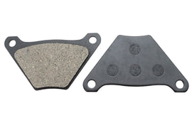 Duro soft front or rear brake pad set showing brake pads with metal backing plates and friction material for vehicle braking system