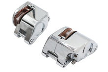 Load image into Gallery viewer, Chrome 1-Piston Front Brake Caliper Set