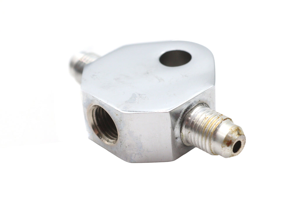 Chrome Brake Hose Tee
