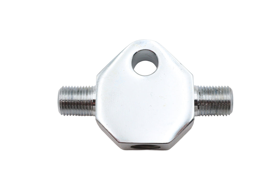 Chrome Brake Line Tee