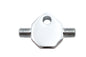 Chrome Brake Line Tee