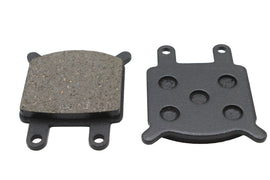 Duro Soft Brake Pad Set for vehicles, showing gray brake pads with mounting hardware on a plain background.