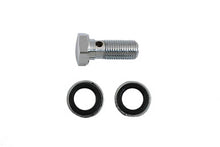 Load image into Gallery viewer, Chrome Brake Hose 10mm Banjo Bolt Kit