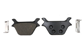 Duro Kevlar rear brake pad set for motorcycle, showing the brake pads and mounting hardware on a plain background.