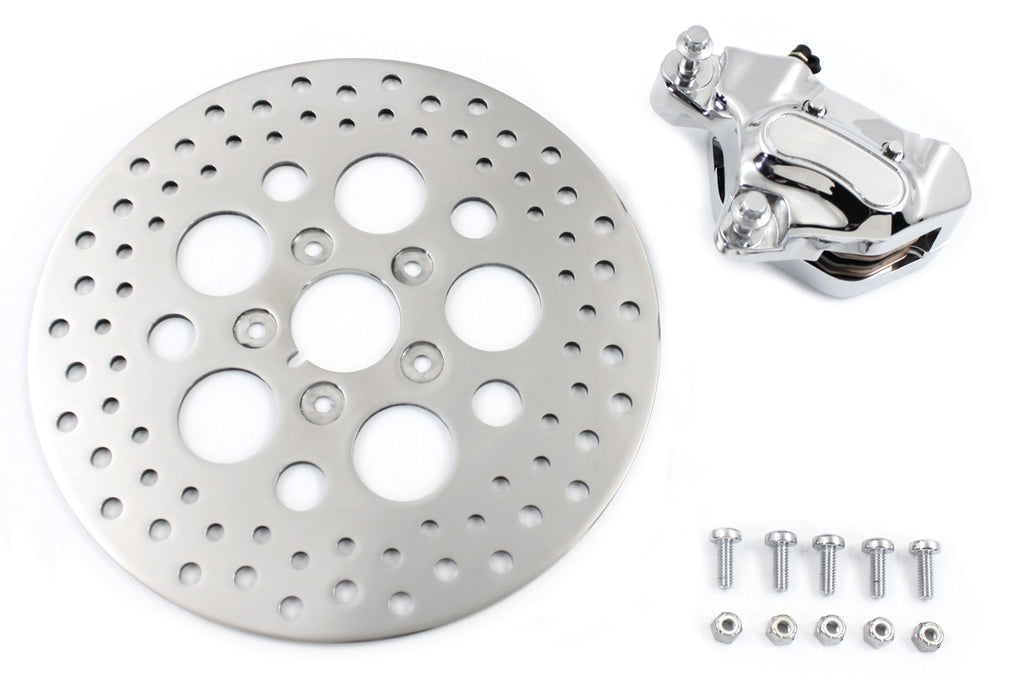 Front 4 Piston Brake Caliper and 11-1/2 inch Disc Kit