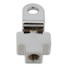 Chrome Edart EDART brake line tee fitting for automotive brake systems, showcasing the polished metal connector.