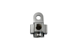 Chrome EDART Brake Line Tee fitting with three outlets, designed for automotive brake systems, shown in a close-up image.