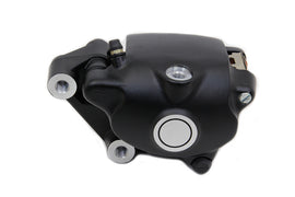 Black Edart 2 Piston Front Left Brake Caliper for enhanced vehicle braking performance, shown in the image.