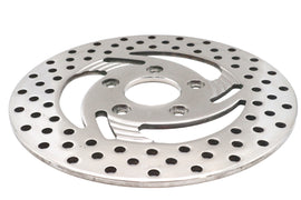 Edart 10-inch front or rear brake disc with razor style design, featuring vented construction and mounting holes for bike or motorcycle use