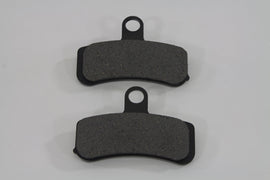 Duro Soft front brake pad set for motorcycle, showing new brake pads with metal backing and friction material.