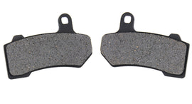 Duro semi-metallic rear brake pad set with brake components and packaging, designed for vehicle braking systems.