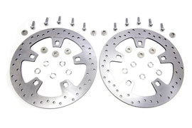Duro 11.8 inch Drilled Front Brake Disc Set Stainless Steel
