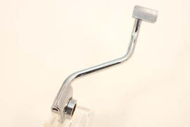 Chrome FXE brake pedal for forward control AEE motorcycle, featuring a sleek, polished finish and detailed design.