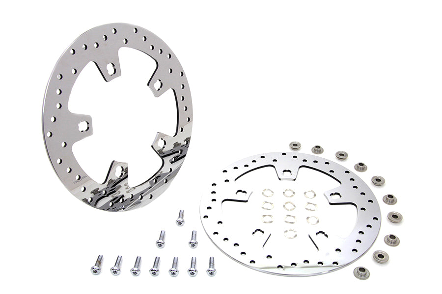 Duro 11.8 inch Front Brake Disc Set Polished
