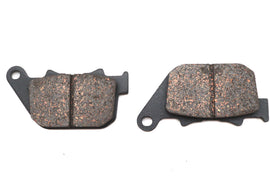 Duro Dura Ceramic rear brake pad set with brake components and mounting hardware on a clean surface.