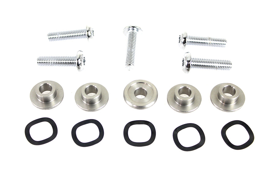 Chrome Front Disc Hardware Kit
