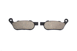 Duro ceramic rear brake pad set with metal backing plates for reliable vehicle braking performance.