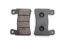 Duro ceramic front brake pad set showing brake pads with metal backing plates and friction material for vehicle braking system.
