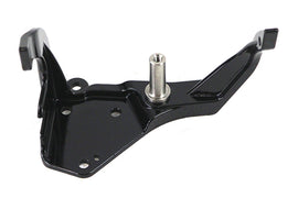 OE black brake pedal mount for forward control, showcasing the sturdy metal construction and sleek finish.